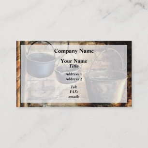 Three Pots in Colonial Kitchen Business Card