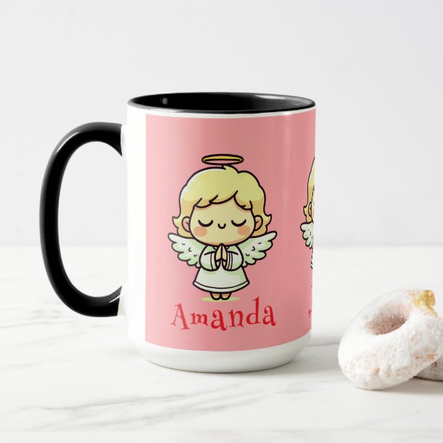 Three praying angels mug (With Donut)