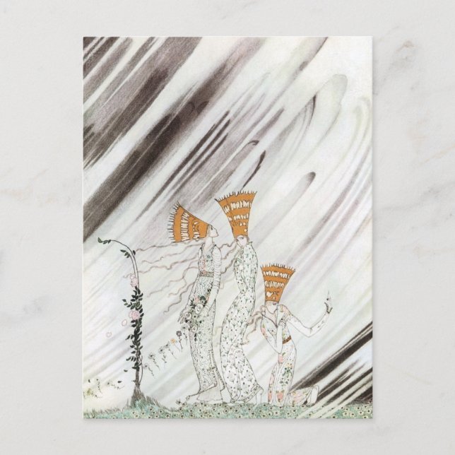 Three Princesses in Blue Mountain by Kay Nielsen Postcard (Front)