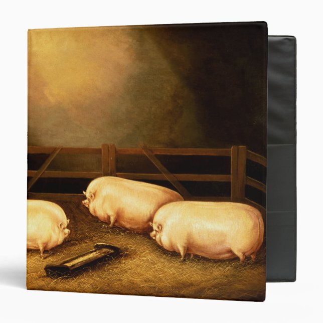 Three Prize Pigs outside a Sty Binder (Front/Inside)