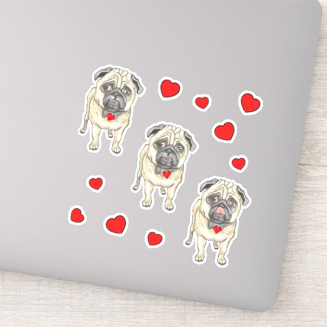 Three Pug Dogs (Detail)