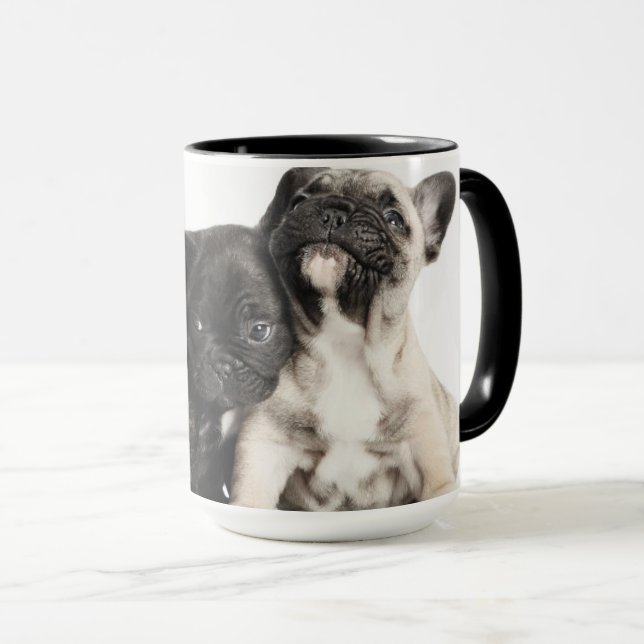 Three Pug Puppies Mug (Front Right)