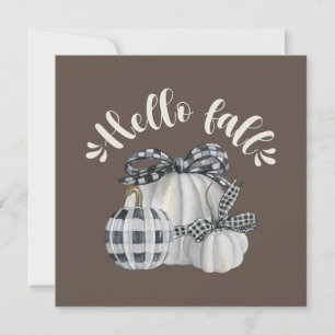 Three Pumpkin Hello Fall Card
