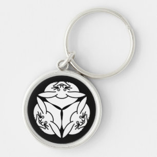 Three rabbits keychain