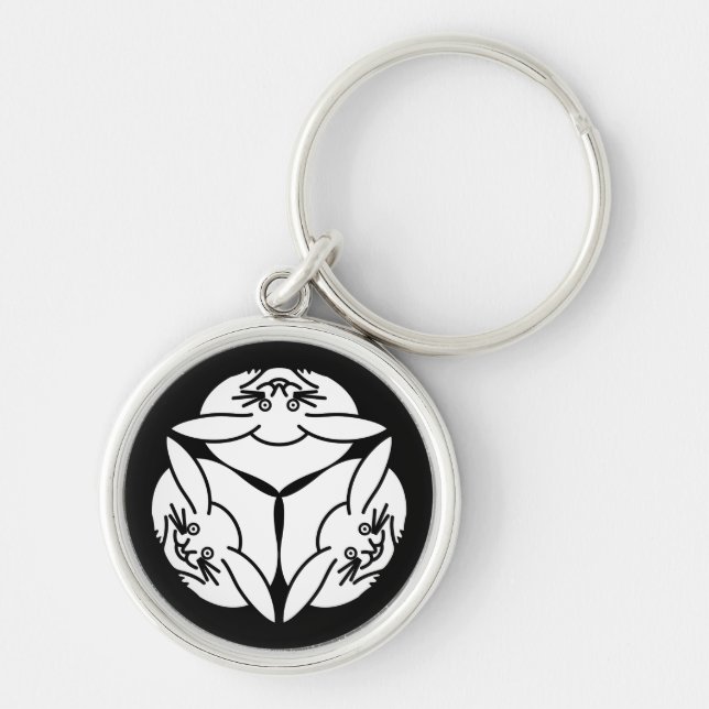 Three rabbits keychain (Front)