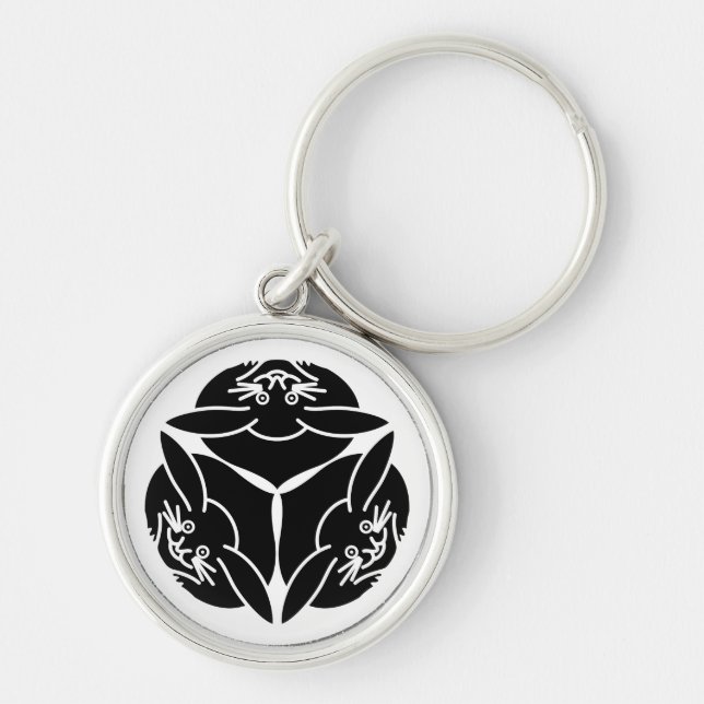 Three rabbits keychain (Front)