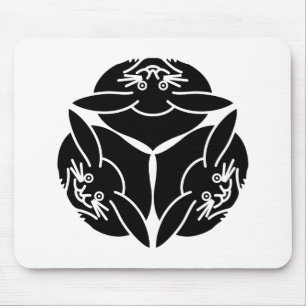 Three rabbits mouse pad