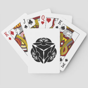 Three rabbits playing cards