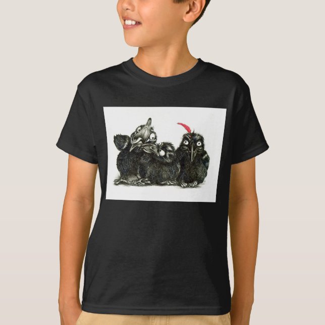 Three Ravens - Crows T-Shirt (Front)