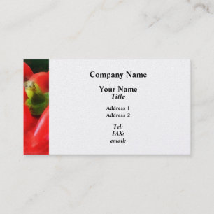 Three Red Peppers Business Card