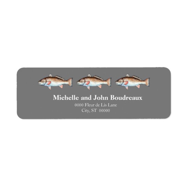 Three Redfish on Grey (Front)