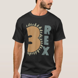 Three Rex Dad Daddy Dinosaur 3rd Birthday Party Bd T-Shirt