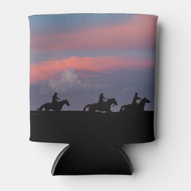 Three Riders, One Horizon Can Cooler (Front)