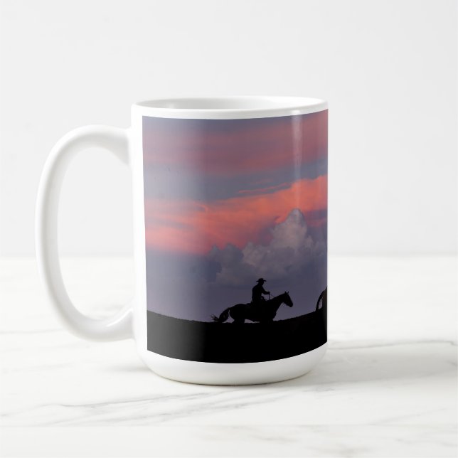 Three Riders, One Horizon Coffee Mug (Left)