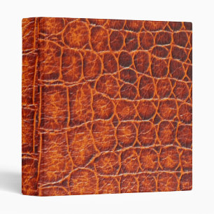 Three-Ring Binder - Crocodile Skin -
