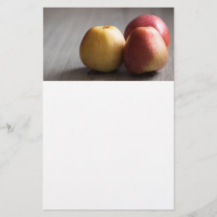 Three ripe apples flyer
