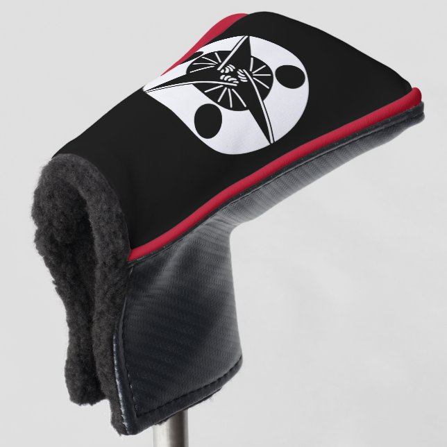 Three rising moon on fans Golf Head Covers (3/4 Front)