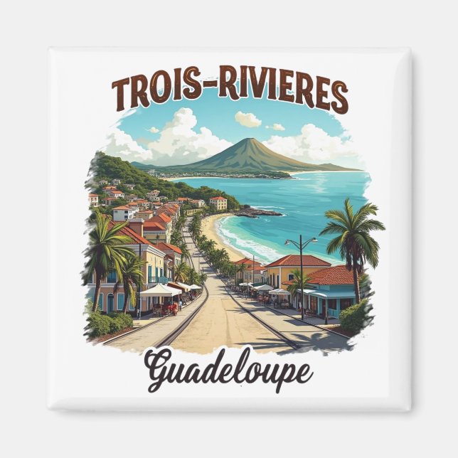 THREE RIVIEWS GUADELOUPE MAGNET (Front)