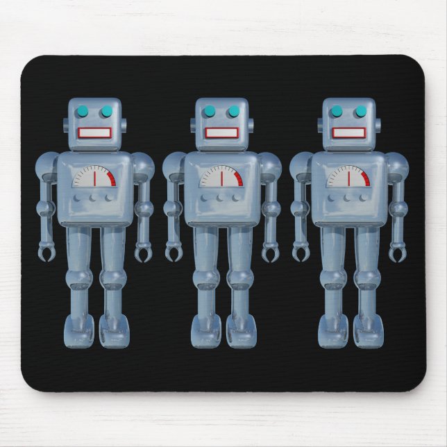 Three Robots Mouse Pad (Front)