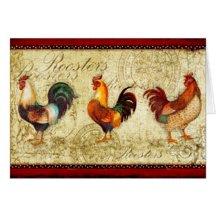 Three Roosters