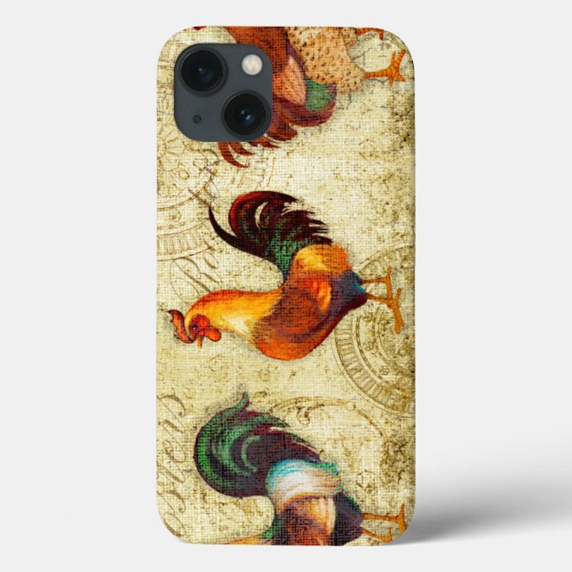Three Roosters Case-Mate iPhone Case (Back)