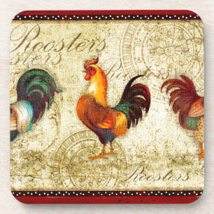 Three Roosters Coaster