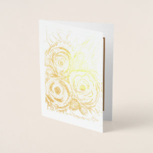 Three Rosas Foil Card
