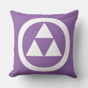 three round scales throw pillow