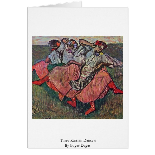 Three Russian Dancers By Edgar Degas (Front)