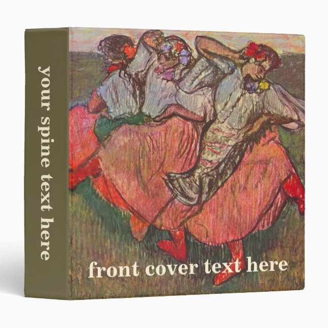 Three Russian Dancers by Edgar Degas Binder (Front/Spine)