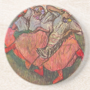 Three Russian Dancers by Edgar Degas Coaster