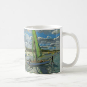Three Sailboats Bray Dunes France Coffee Mug