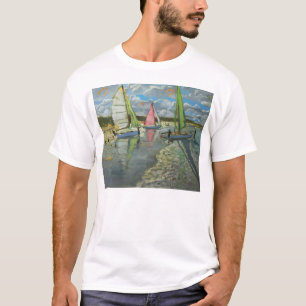 Three Sailboats Bray Dunes France T-Shirt