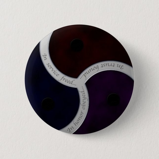 Three Sayings Triskele 2 Inch Round Button (Front)