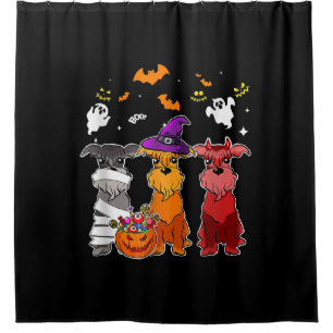 Three Schnauzer Witch Hat Cute Halloween Gifts