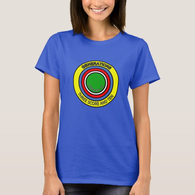 THREE SCORE and TEN basic T-Shirt (Front)