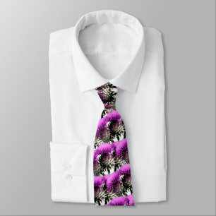 Three Scottish Thistles Tie