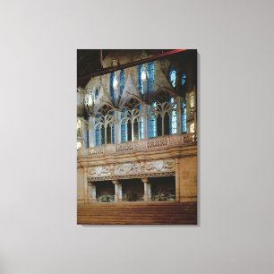 Three sculptured fireplaces in the Salle Canvas Print