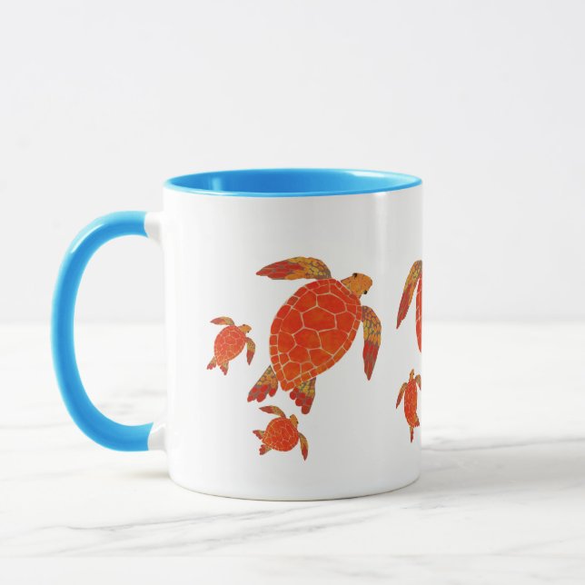Three Sea Turtles Mug (Left)