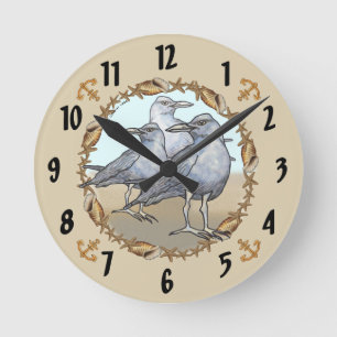 Three Seagulls clock