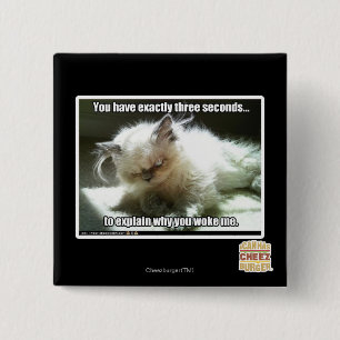 Three seconds 2 inch square button
