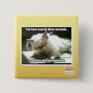 Three seconds 2 inch square button