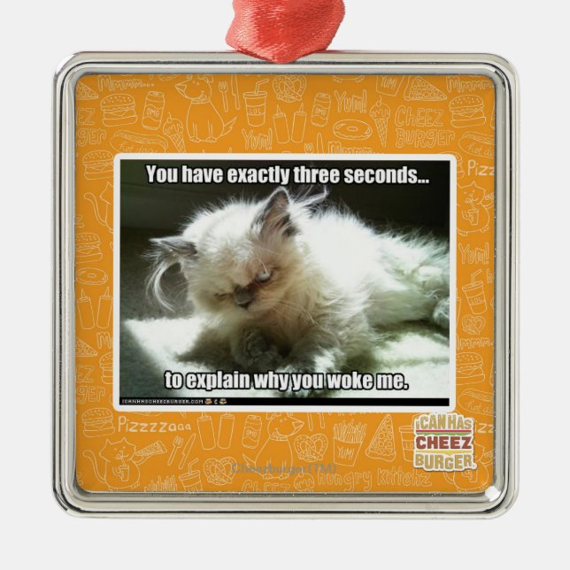 Three seconds metal ornament (Front)