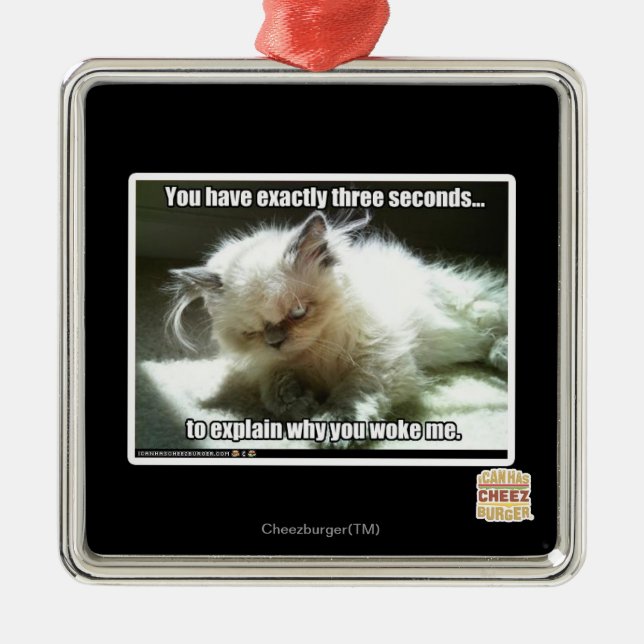 Three seconds metal ornament (Front)