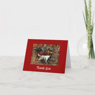 Three Setters Thank You Card