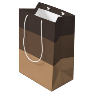Three Shades of Brown Coffee Medium Gift Bag