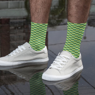 Three shades of green (lime, spring, fir) socks