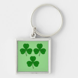 Three Shamrocks Keychain
