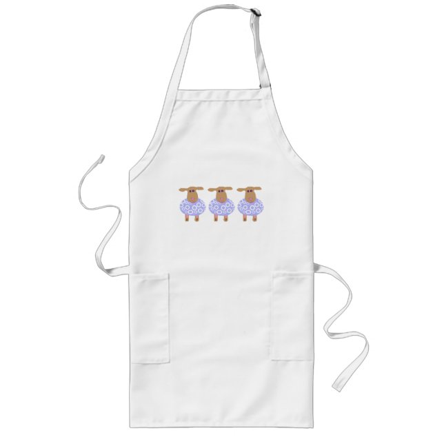 Three sheep cafe long apron (Front)