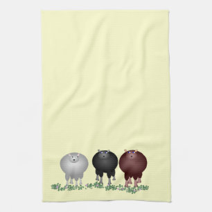 Three Sheep Towel